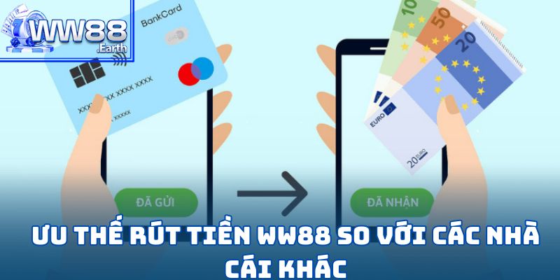 Rút Tiền WW88-Hoàn Tất Giao Dịch Chỉ Trong Vài Bước Đơn Giản 2 Ưu thế rút tiền WW88 so với các nhà cái khác